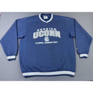 Rare Vintage 90s Uconn Huskies Sweatshirt NCAA Lee Sport Large Connecticut Sport